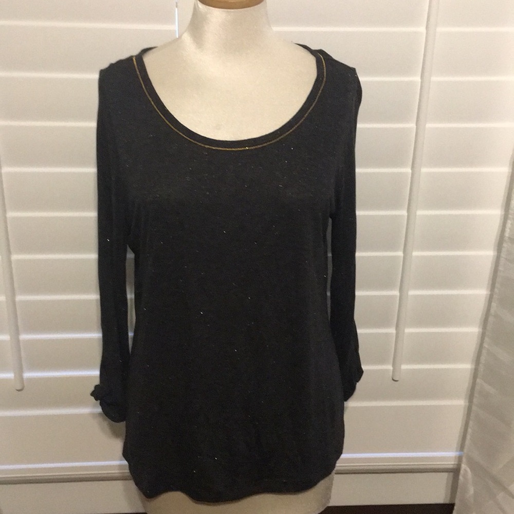 Tommy Bahama Gray/Gold Fleck Shirt - Sz S